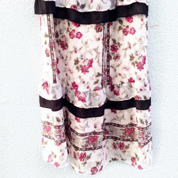 NWOT Club Monaco maxi tiered skirt size 0 - Picture 5 of 6